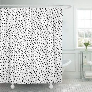 BOHO DOTTED SHOWER CURTAIN